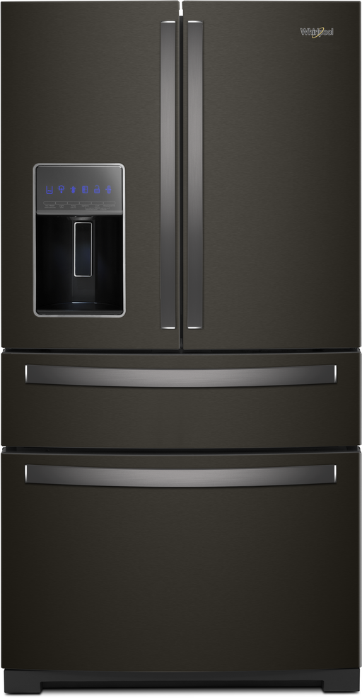 Whirlpool� 26.2 Cu. Ft. Fingerprint Resistant Black Stainless Steel French Door Refrigerator image