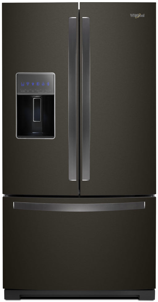 Whirlpool� 26.8 Cu. Ft. Black Stainless Steel French Door Refrigerator - Burnett Furniture (Henryetta, OK)