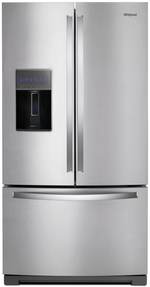 Whirlpool� 26.8 Cu. Ft. Fingerprint Resistant Stainless Steel French Door Refrigerator - Burnett Furniture (Henryetta, OK)