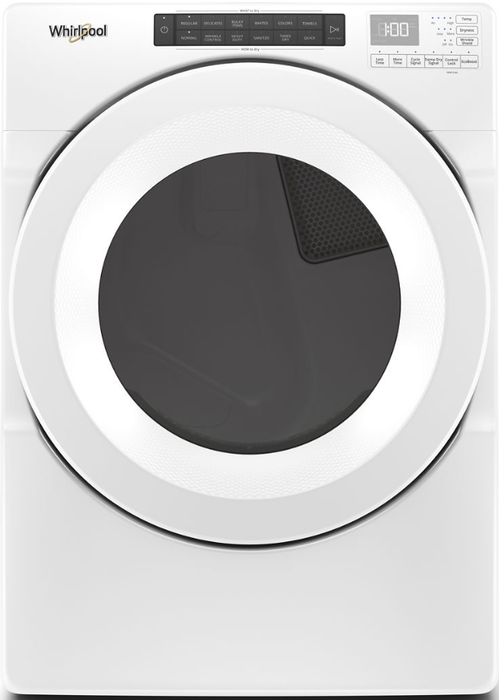 Whirlpool� 7.4 Cu. Ft. White Front Load Gas Dryer - Burnett Furniture (Henryetta, OK)