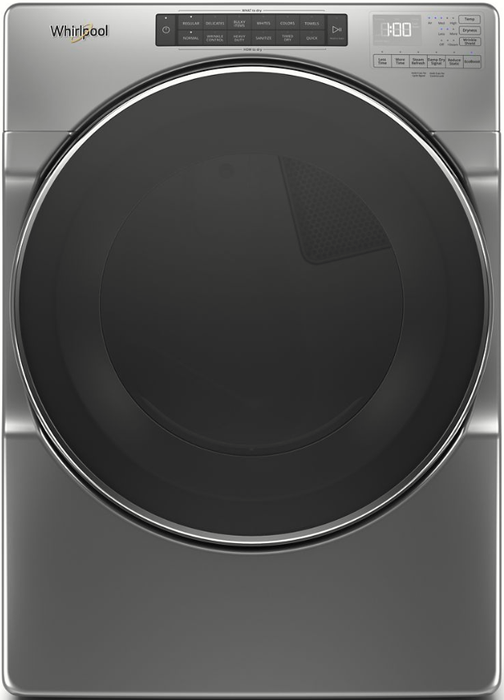 Whirlpool� 7.4 Cu. Ft. Chrome Shadow Front Load Electric Dryer - Burnett Furniture (Henryetta, OK)