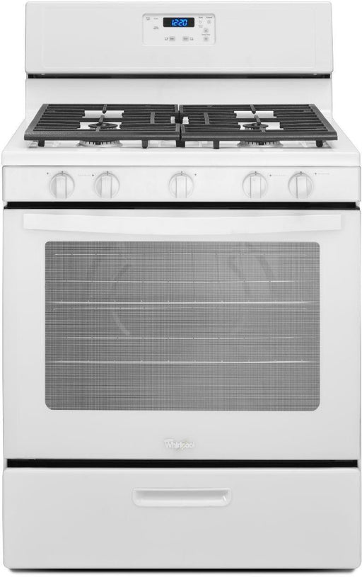 Whirlpool� 30" White Free Standing Gas Range - Burnett Furniture (Henryetta, OK)