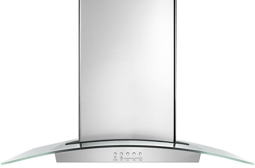 Whirlpool� 36" Glass Island Hood-Stainless Steel image