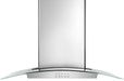 Whirlpool� 36" Glass Island Hood-Stainless Steel image