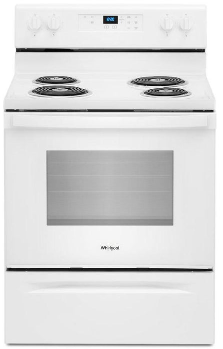 Whirlpool� 30" White Free Standing Electric Range - Burnett Furniture (Henryetta, OK)