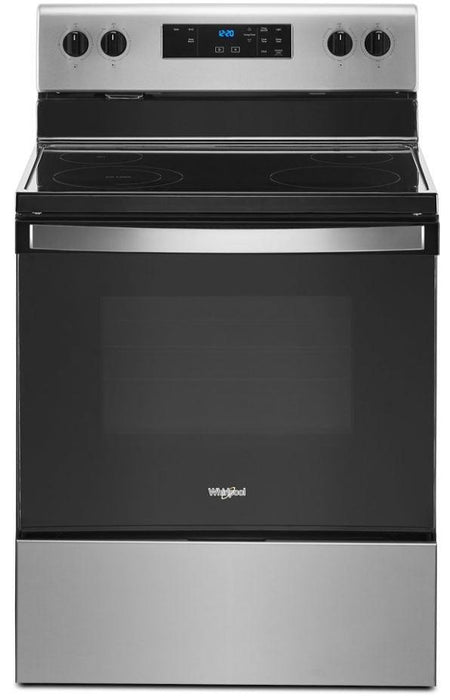 Whirlpool� 30" Stainless Steel Free Standing Electric Range - Burnett Furniture (Henryetta, OK)