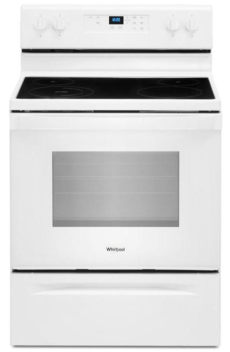 Whirlpool� 30" White Free Standing Electric Range - Burnett Furniture (Henryetta, OK)