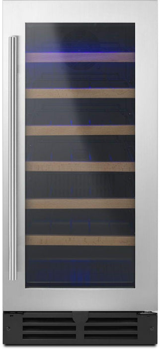 Whirlpool� 15" Black Stainless Steel Wine Cooler image