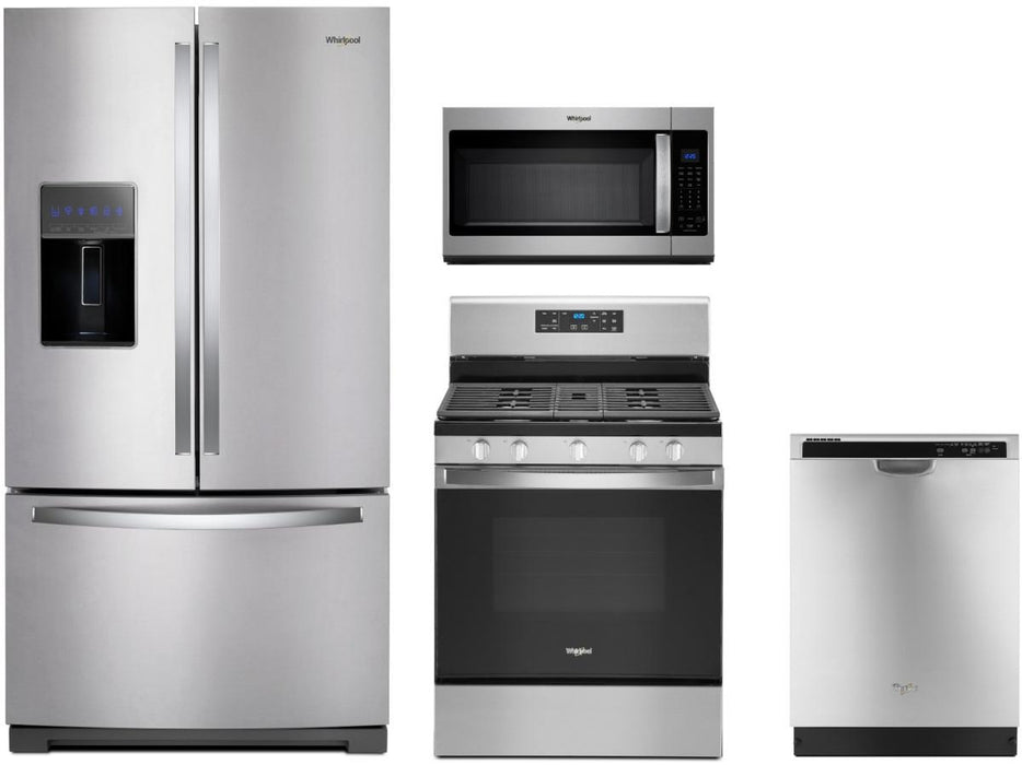 Whirlpool� 4 Piece Stainless Steel Kitchen Package - Burnett Furniture (Henryetta, OK)