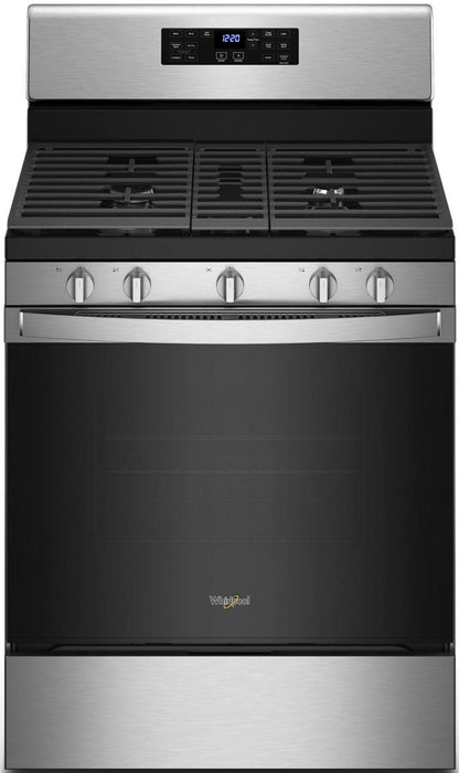 Whirlpool� 30" Stainless Steel Free Standing Gas Range image