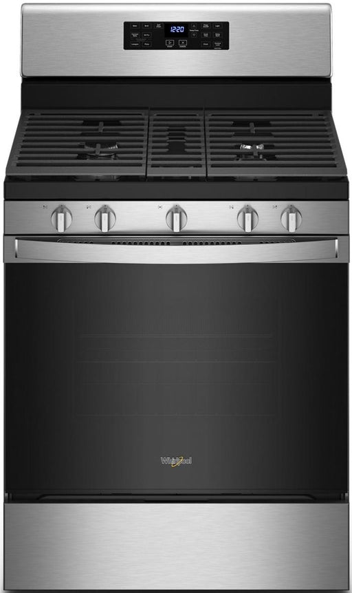 Whirlpool� 30" Stainless Steel Free Standing Gas Range image