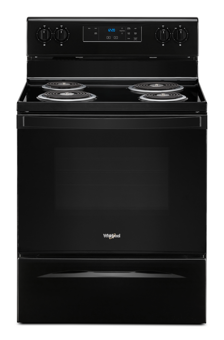 Whirlpool� 30" Black Free Standing Electric Range - Burnett Furniture (Henryetta, OK)