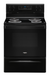 Whirlpool� 30" Black Free Standing Electric Range - Burnett Furniture (Henryetta, OK)