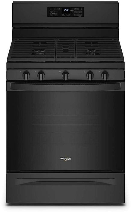 Whirlpool� 30" Black Freestanding Gas Range with 5-in-1 Air Fry Oven image