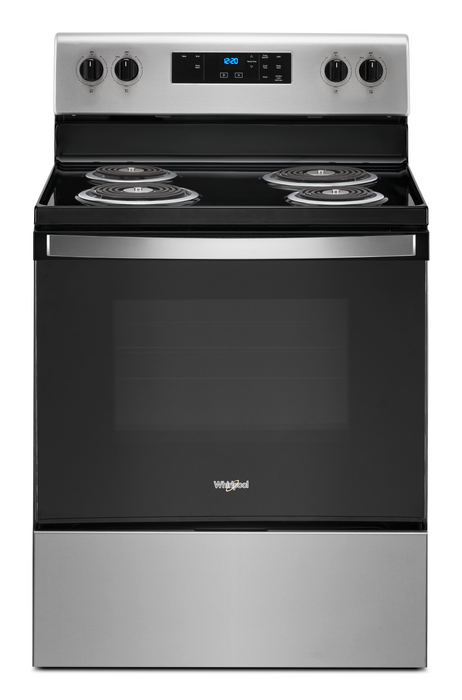 Whirlpool� 30" Stainless Steel Free Standing Electric Range - Burnett Furniture (Henryetta, OK)