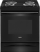 Whirlpool� 30" Black Freestanding Electric Range - Burnett Furniture (Henryetta, OK)