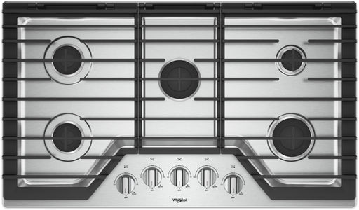 Whirlpool� 36" Stainless Steel Gas Cooktop - Burnett Furniture (Henryetta, OK)