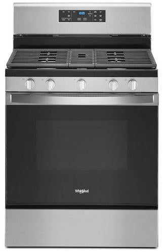 Whirlpool� 30" Fingerprint Resistant Stainless Steel Free Standing Gas Range image